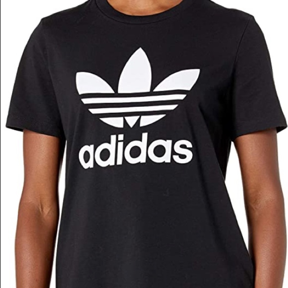 Adidas Black Trefoil tee shirt